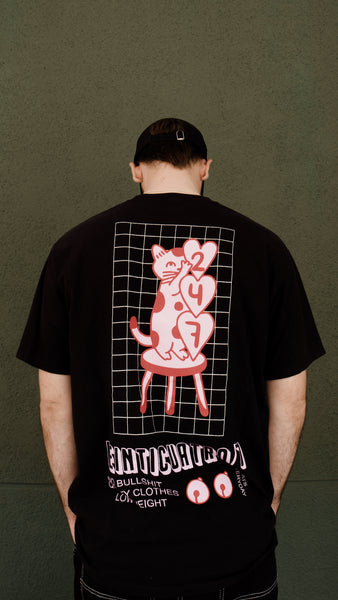 CAT TEE BLACK