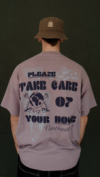 TAKE CARE TEE PURPLE