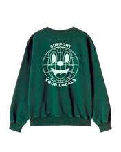 Cargar imagen en el visor de la galería, SUPPORT YOUR LOCALS CREWNECK OLIVE
