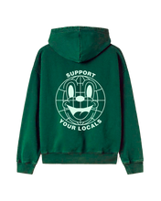 Cargar imagen en el visor de la galería, SUPPORT YOUR LOCALS HOODIE OLIVE
