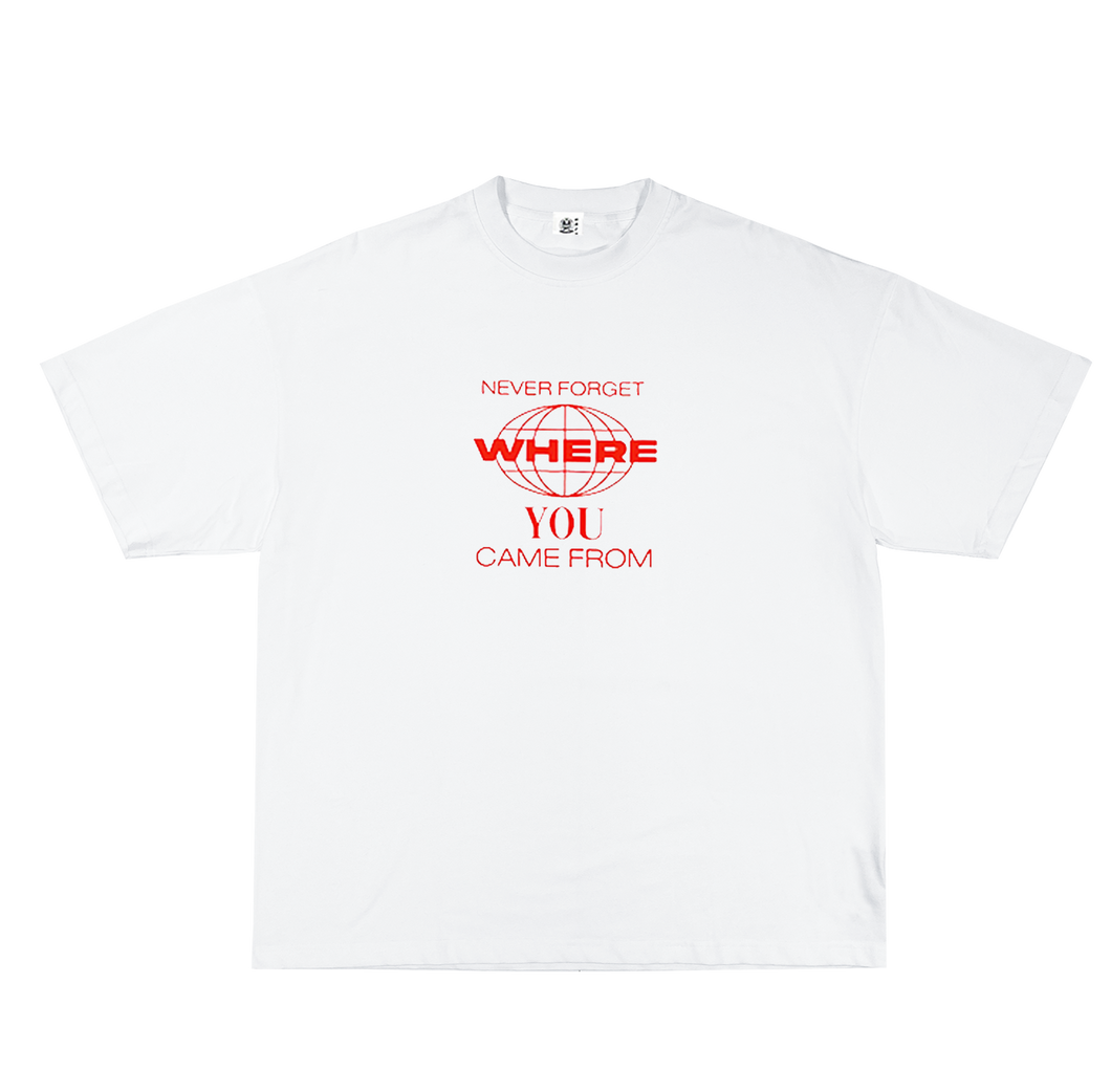 DEALER TEE WHITE/RED